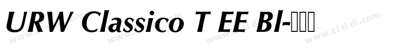 URW Classico T EE Bl字体转换